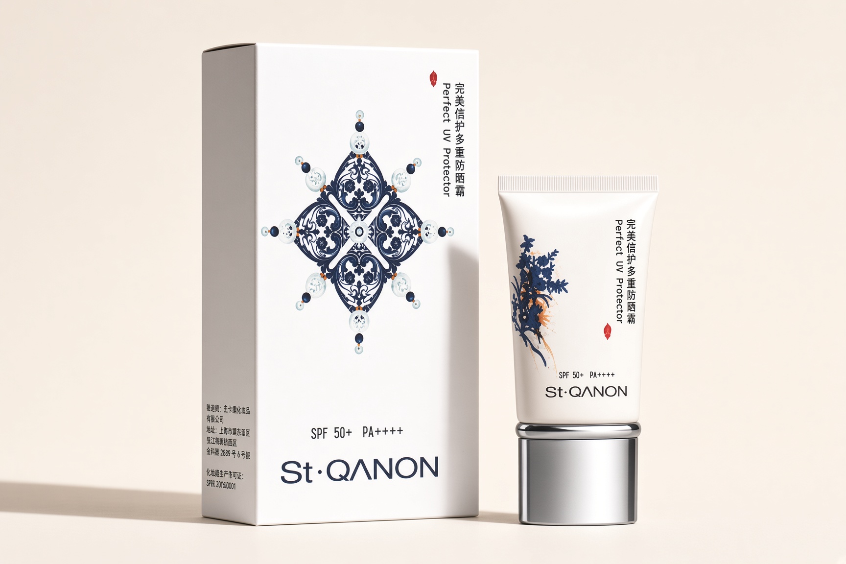 St. Qanon Солнцезащитный крем SPF 50+ PA++++